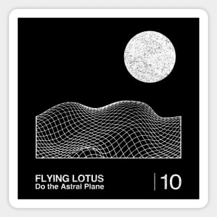 Flying Lotus / Minimalist Graphic Artwork Fan Design Magnet